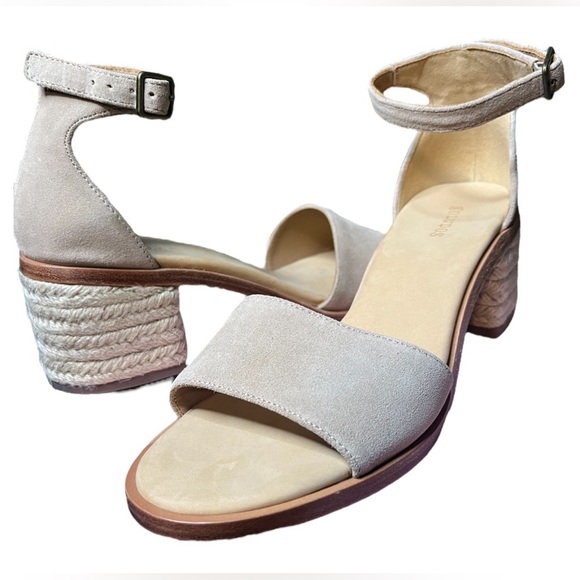 Soludos Capri mid ankle strap block wicker heel!🔥🔥 size 7.5 NEW IN BOX🔥 - Picture 5 of 12